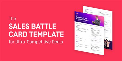 The Sales Battle Card Template For Ultra.